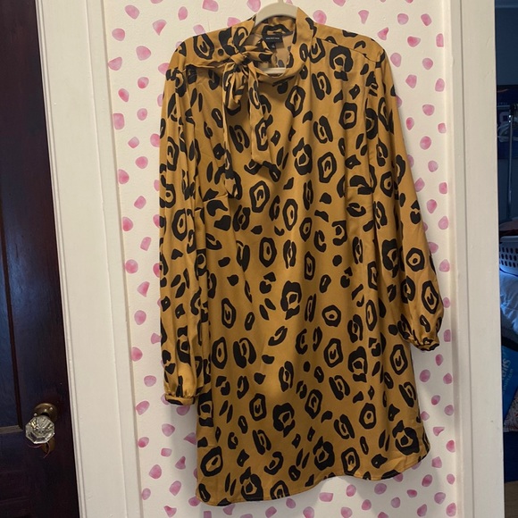 Who What Wear Dresses & Skirts - Who What Wear for Target Leopard Long Sleeve Tunic Dress Size 1X